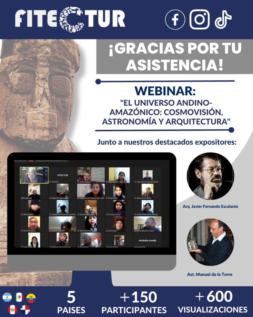 Webinar "El universo andino - amazonico: cosmovisión, astronomía y arquitectura"